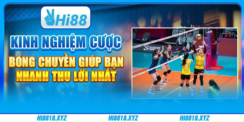 Kinh nghiệm cược bóng chuyền giúp bạn nhanh thu lời nhất 
